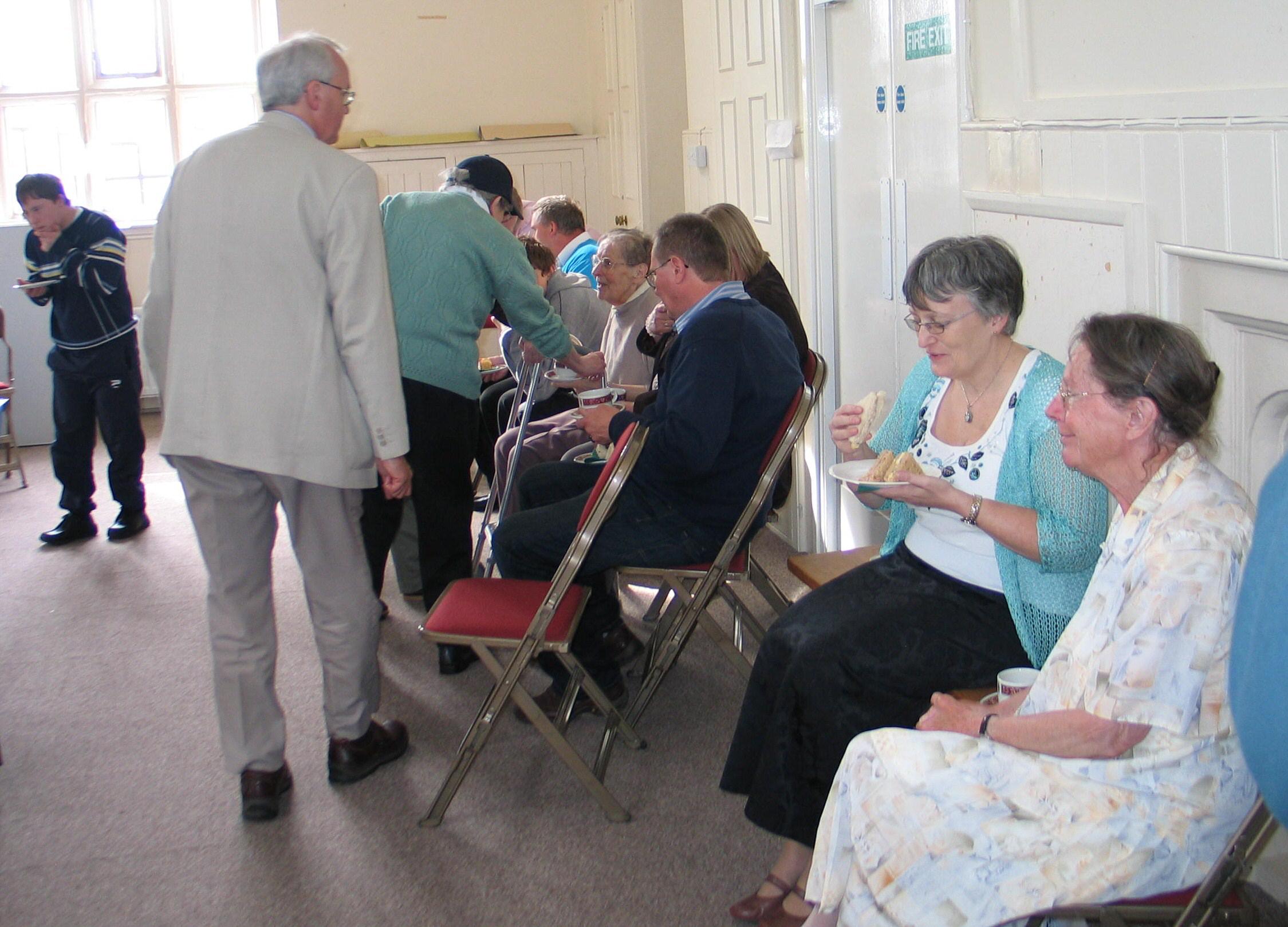 Tea party in the Old School